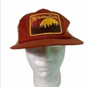 Golden circle SnapBack mesh trucker hat landscape